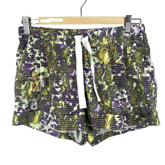 Lululemon Spring Break Away Shorts Womens Size 6 Floral Sport White Multi 3" - Picture 1 of 3